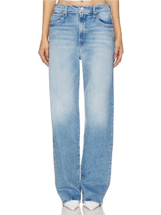 MOTHER Denim - Mother Superior The Spitfire Sneak Low Rise Straight Leg Jeans in I Confess